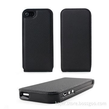 New PU Leather Mobile Phone Flip Cases for iPhone 5, OEM Orders are Welcome